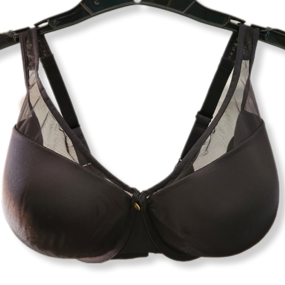 Cacique Illusion Full Coverage Support Solution Lightly padded Bra Black 44DD - Picture 2 of 8